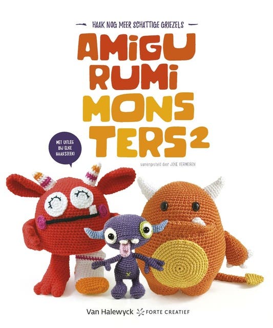Amigurumi Monsters – omslag van het luisterboek van Joke Vermeiren