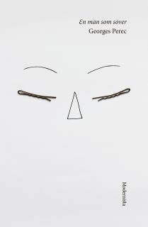En man som sover – omslag till ljudboken av Georges Perec