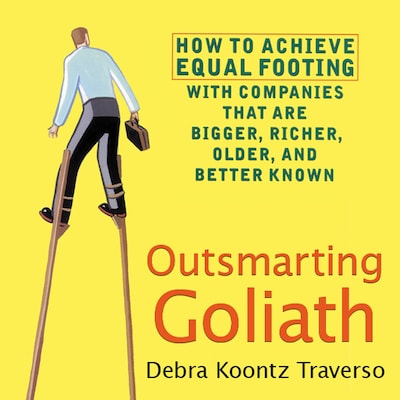 Outsmarting Goliath – omslag til lydbogen af Debra Koontz Traverso