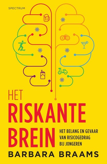 Het riskante brein: Het belang en gevaar van risicogedrag bij jongeren – omslag van het luisterboek van Barbara Braams