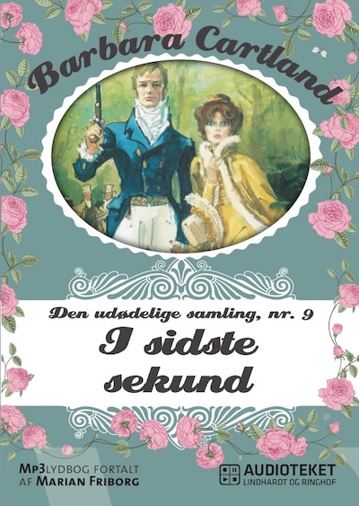 I sidste sekund – omslag til lydbogen af Barbara Cartland