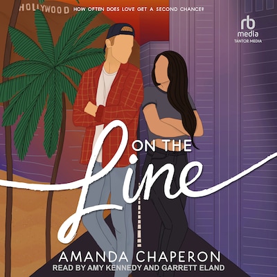 On the Line – omslag til lydbogen af Amanda Chaperon