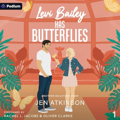 Levi Bailey Has Butterflies – omslag til lydbogen af Jen Atkinson