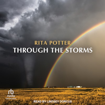 Through the Storms – omslag til lydbogen af Rita Potter