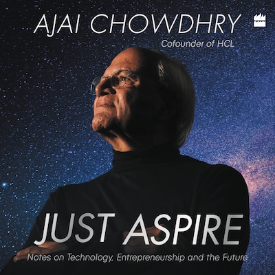 Just Aspire – omslag til lydbogen af Ajai Chowdhry