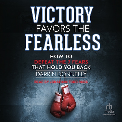 Victory Favors the Fearless – omslag til lydbogen af Darrin Donnelly