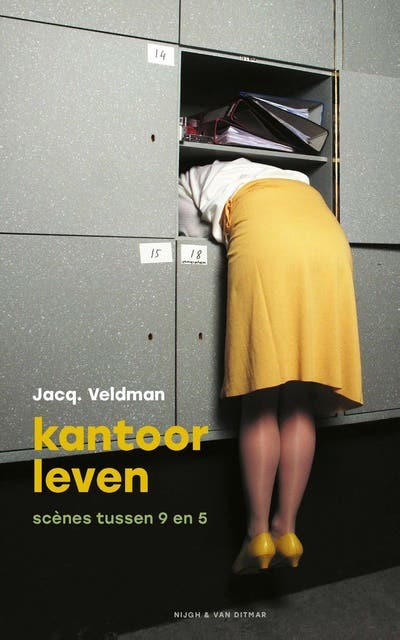 Kantoorleven: Scènes tussen 9 en 5 – omslag van het luisterboek van Jacq. Veldman