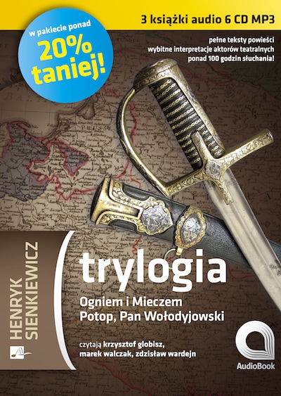 Trylogia – okładka audiobooka, autor Henryk Sienkiewicz