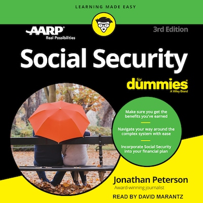 Social Security for Dummies – omslag til lydbogen af Jonathan Peterson