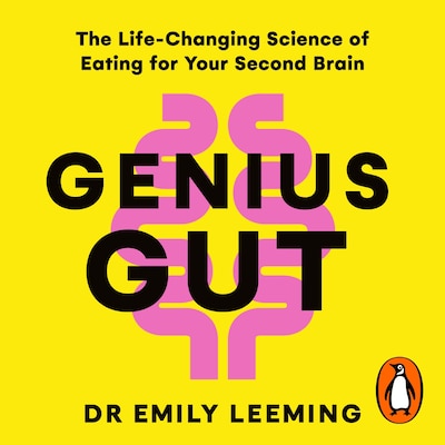 Genius Gut – omslag til lydbogen af Emily Leeming