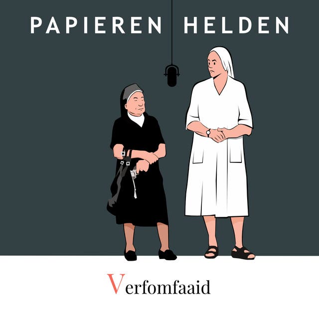 Verfomfaaid – omslag van het luisterboek van Bart Smout,Caroline Ligthart,Christine Bax,Dorien Dijkhuis,Gijsje Kooter,Matthijs Koevoets,Nicole Kaandorp,Petra Ardai,Sarah van Vliet,Sylvia Hubers