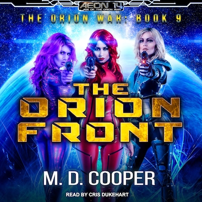The Orion Front – omslag til lydbogen af M. D. Cooper