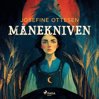 Månekniven – omslag til lydbogen af Josefine Ottesen