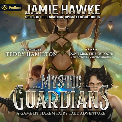Mystic Guardians – omslag til lydbogen af Jamie Hawke