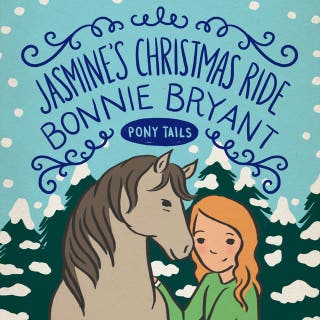 Jasmine's Christmas Ride – omslag till ljudboken av Bonnie Bryant
