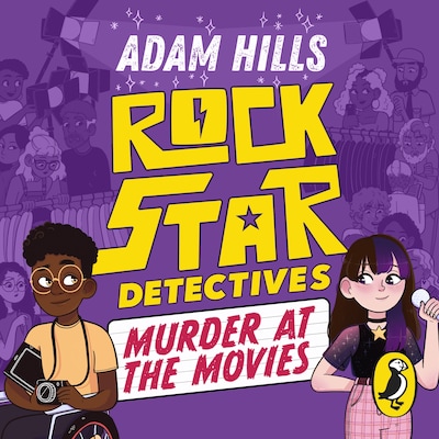 Rockstar Detectives: Murder at the Movies – omslag til lydbogen af Adam Hills