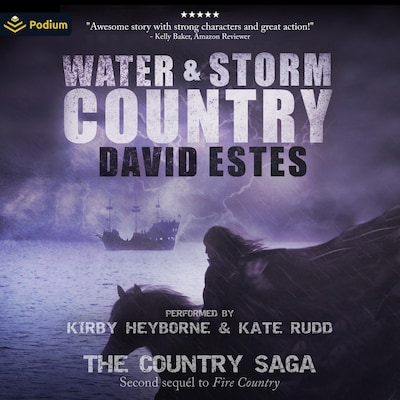 Water & Storm Country – omslag til lydbogen af David Estes