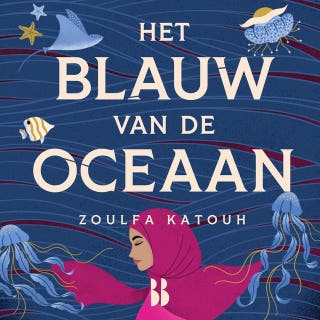 Het blauw van de oceaan – omslag van het luisterboek van Zoulfa Katouh