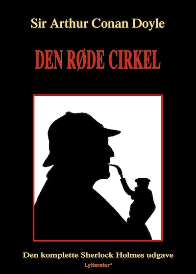 Den røde cirkel – omslag til lydbogen af Arthur Conan Doyle