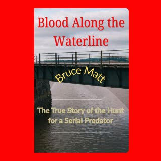 Blood Along the Waterline: The True Story of the Hunt for a Serial Predator – omslag till ljudboken av Bruce Matt