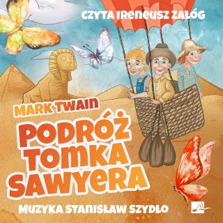 Podróż Tomka Sawyera – okładka audiobooka, autor Mark Twain