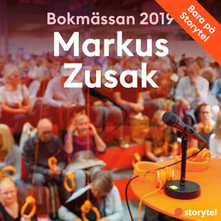 Bokmässan 2019 Markus Zusak – omslag till ljudboken av Storytel på Bokmässan 2019