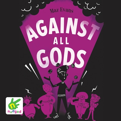 Against All Gods – omslag til lydbogen af Maz Evans