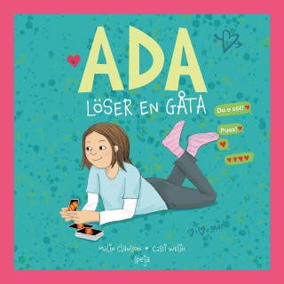 Ada löser en gåta – omslag till ljudboken av Malin Clausson