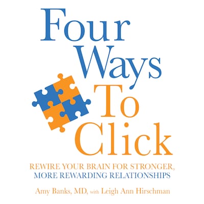 Four Ways to Click – omslag van het luisterboek van Amy Banks