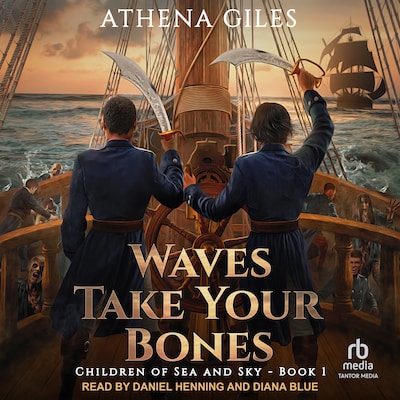 Waves Take Your Bones – omslag til lydbogen af Athena Giles