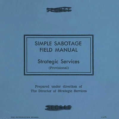 Simple Sabotage Field Manual (Unabridged) – omslag til lydbogen af Office of Strategic Services