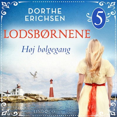 Høj bølgegang – omslag til lydbogen af Dorthe Erichsen