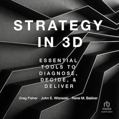 Strategy in 3D – omslag til lydbogen af Greg Fisher, John E. Wisneski, Rene M. Bakker