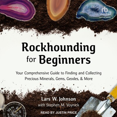 Rockhounding for Beginners – omslag til lydbogen af Lars W. Johnson