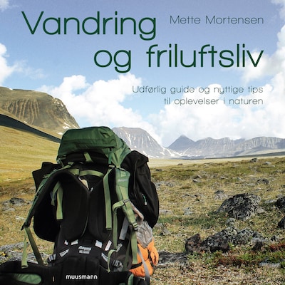Vandring & friluftsliv – omslag til lydbogen af Mette Mortensen