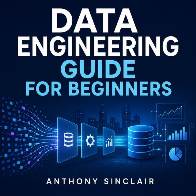 Data Engineering Guide for Beginners – omslag til lydbogen af Anthony Sinclair