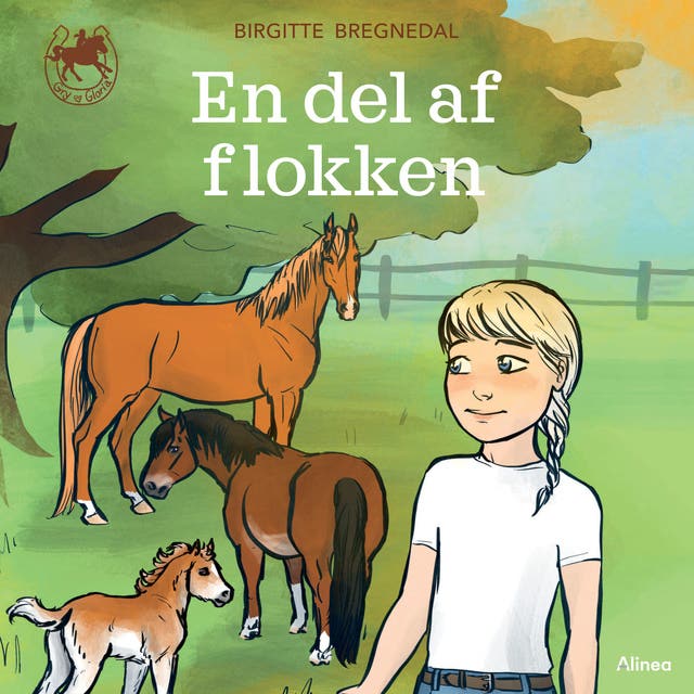Gry og Gloria – En del af flokken, Blå Læseklub – omslag til lydbogen af Birgitte Bregnedal