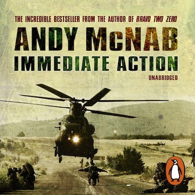 Immediate Action – omslag til lydbogen af Andy McNab