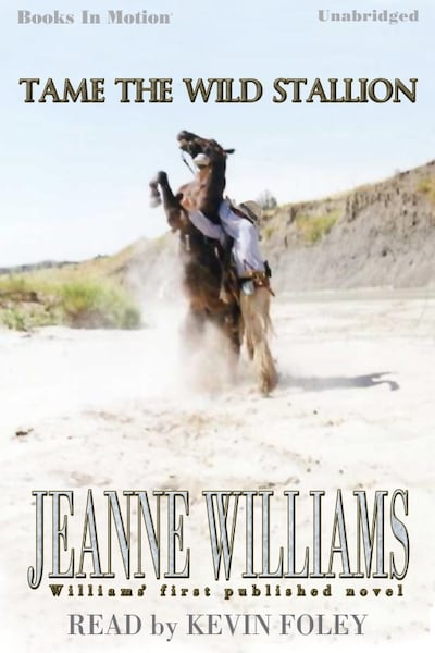 Tame The Wild Stallion – omslag til lydbogen af Jeanne Williams