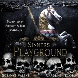 Sinners' Playground: a dark gang romance – omslag till ljudboken av Susanne Valenti, Caroline Peckham