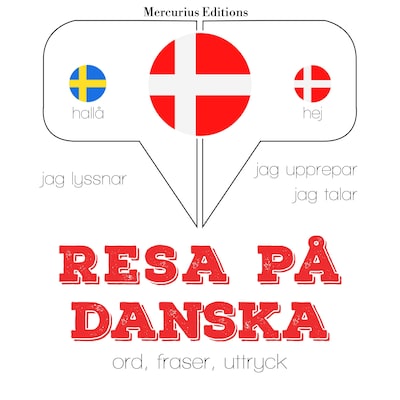Resa på danska – omslag till ljudboken av JM Gardner