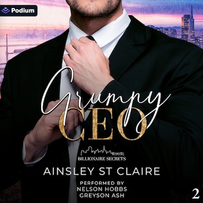 Grumpy CEO – omslag til lydbogen af Ainsley St Claire
