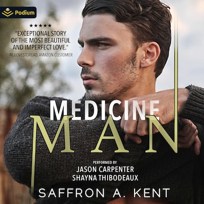 Medicine Man – omslag til lydbogen af Saffron Kent
