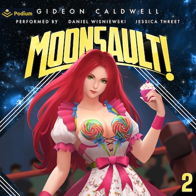 Moonsault! 2 – omslag til lydbogen af Gideon Caldwell