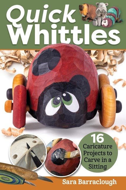 Quick Whittles: 16 Caricature Projects to Carve in a Sitting – omslag til lydbogen af Sara Barraclough