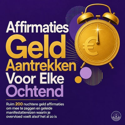 Affirmaties Geld Aantrekken Voor Elke Ochtend – omslag van het luisterboek van De Affirmatiebibliotheek