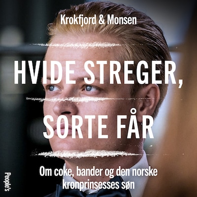 Hvide streger, sorte får – omslag til lydbogen af Øistein Monsen, Torgeir Krokfjord