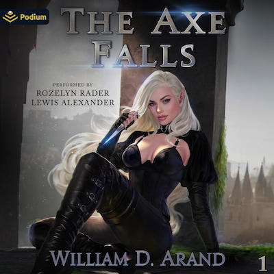 The Axe Falls – omslag til lydbogen af William D. Arand