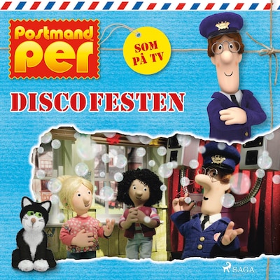 Postmand Per - Discofesten – omslag til lydbogen af John A. Cunliffe