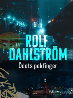 Ödets pekfinger – omslag till ljudboken av Rolf Dahlström